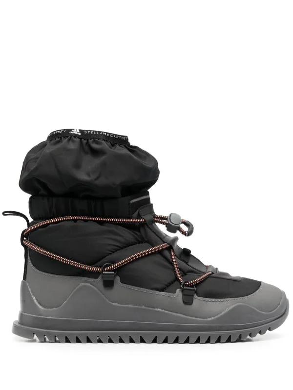 Adidas By Stella Mccartney Logo-Print Drawstring Boots