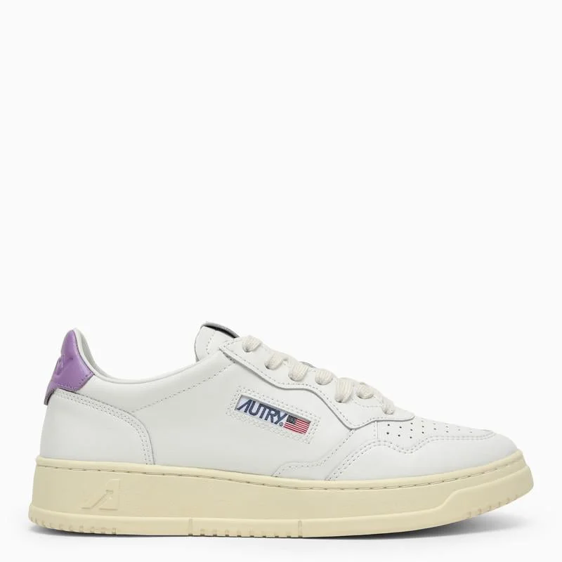 Autry White/Lavender Medalist Sneakers