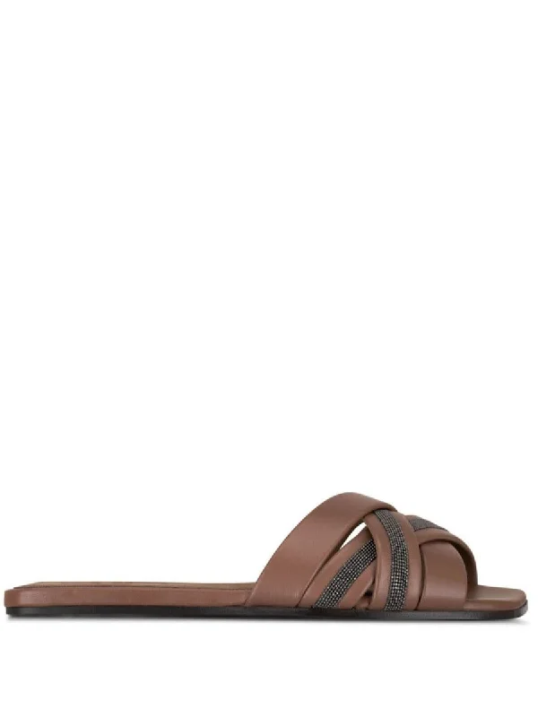 Brunello Cucinelli Flat Shoes Brown