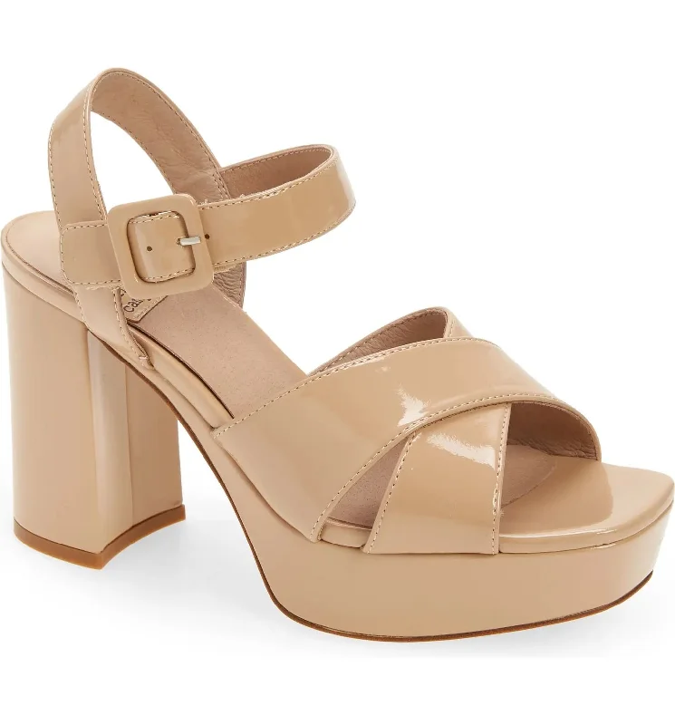 Amma-Platform Heel Nude