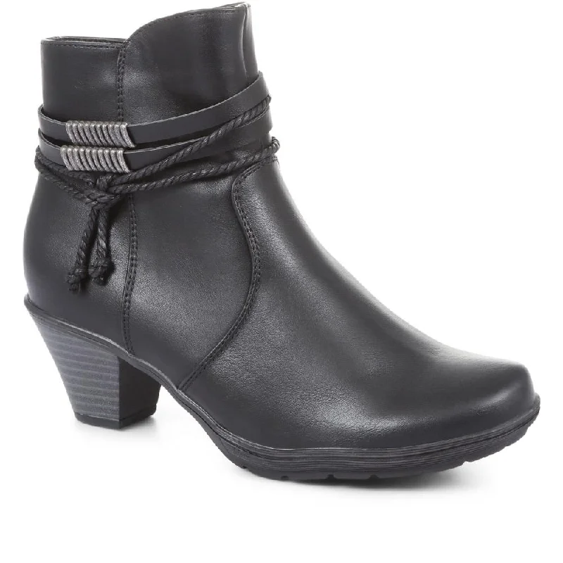 Block Heeled Ankle Boots - WBINS34057 / 320 456