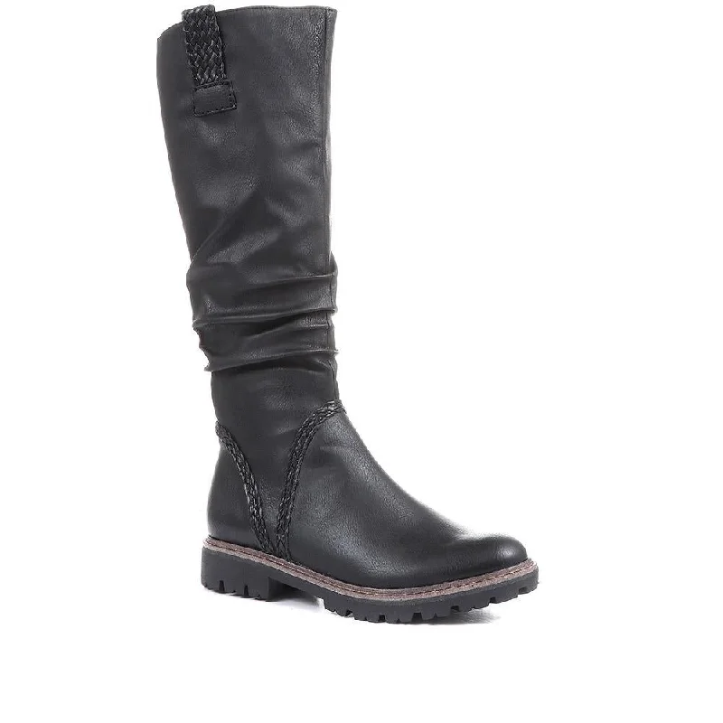 Flat Knee High Boots - WEN34508 / 320 723