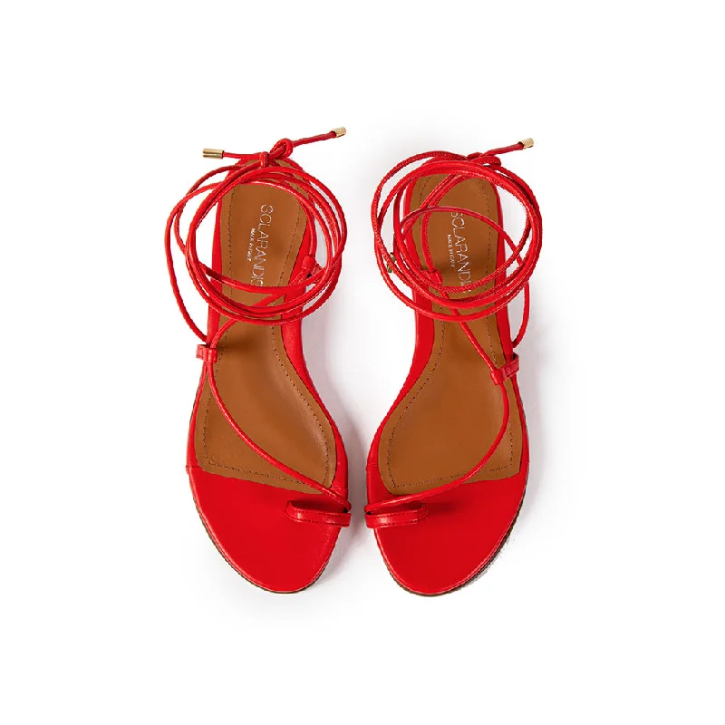 Gladiator Red Nappa Sandal