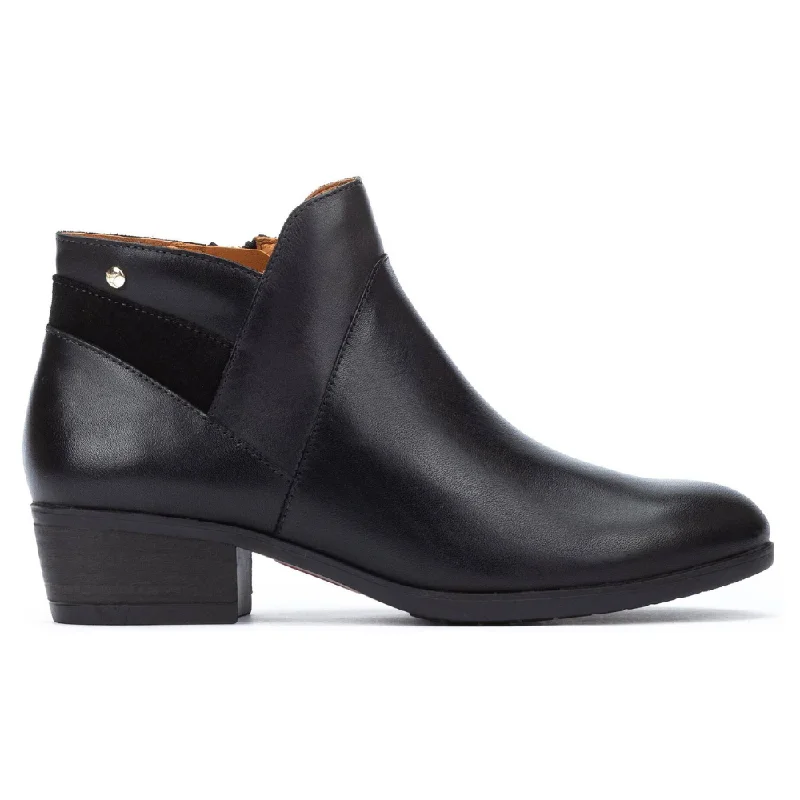 Pikolinos Daroca Black Leather Ankle Boot (Women's)