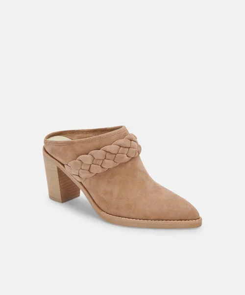 Serla Mules Truffle Suede