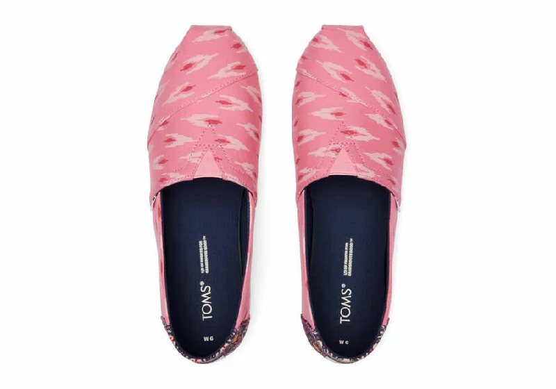 Toms Womens Alpargata Rose Pink Ikat Arrows Print