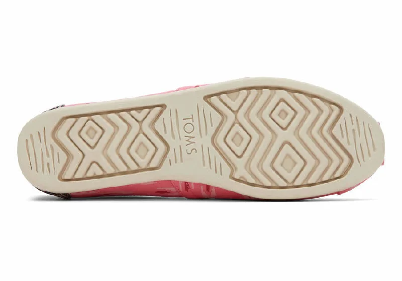 Toms Womens Alpargata Rose Pink Ikat Arrows Print