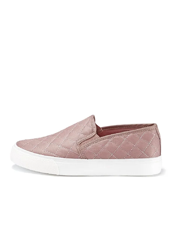 JENN ARDOR Women Diamond Slip-On Sneakers