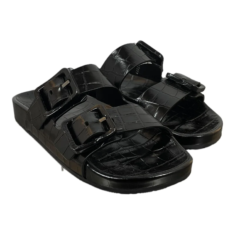 BALENCIAGA/Sandals/EU 37/Animal Pattern/Leather/BLK/