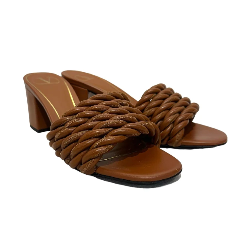 VALENTINO/Sandals/US 6.5/Leather/BRW/