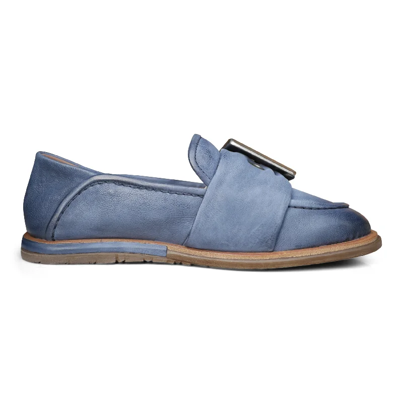 A74105 - Blue Buckled Loafer