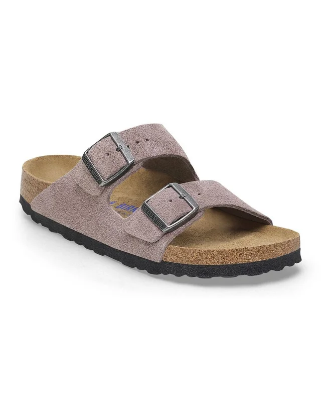 Arizona Soft Footbed Suede Leather (Narrow) (Faded Purple)