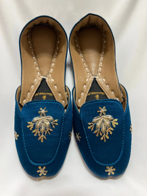 Blue beauty loafers