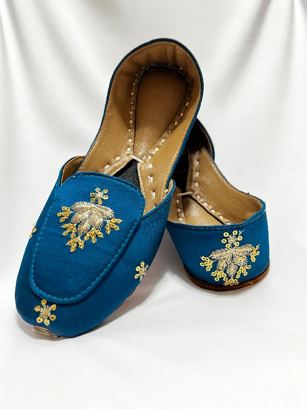 Blue beauty loafers