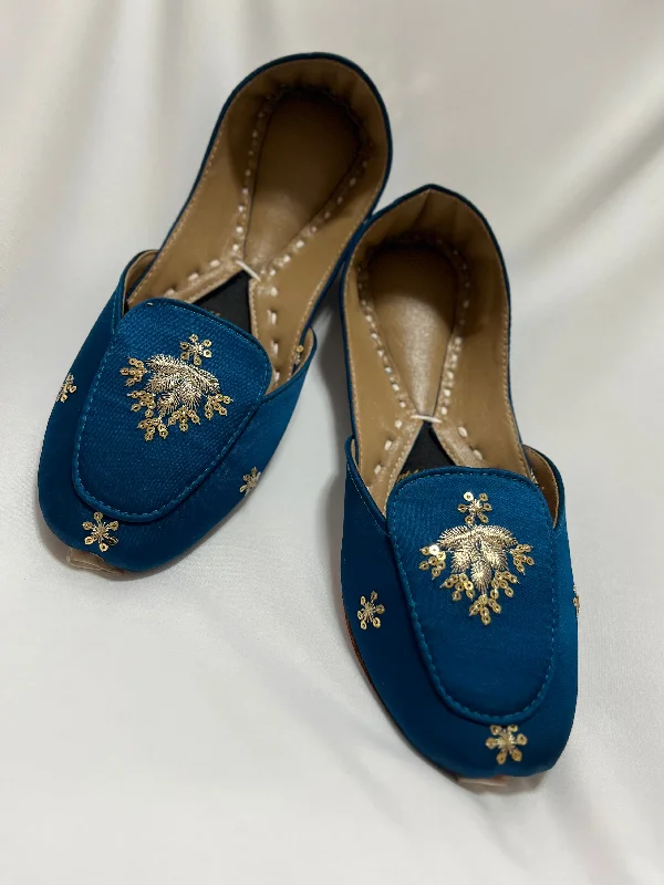 Blue beauty loafers