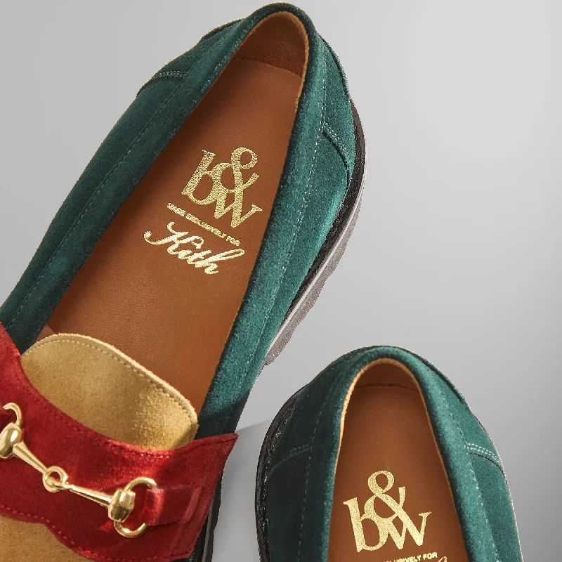 Kith for Blackstock & Weber The Mason Horse Bit Loafer - Emerald / Tan