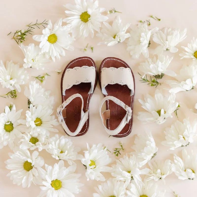 Cream Bella {Children's Leather Sandals}