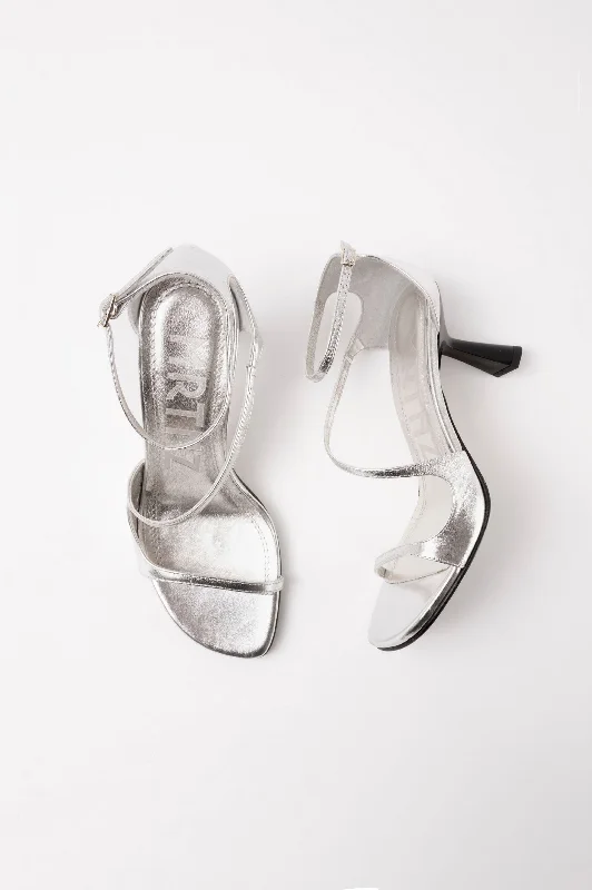 DAKOTA - Silver Leather Sandals