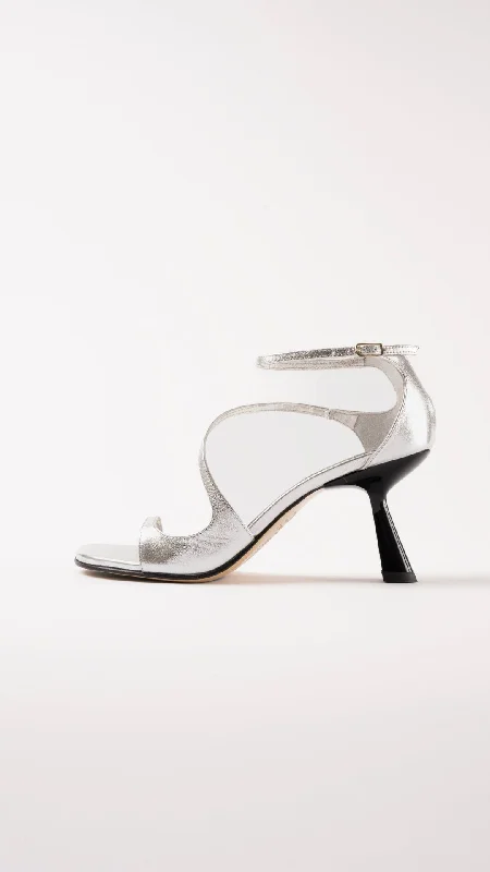 DAKOTA - Silver Leather Sandals