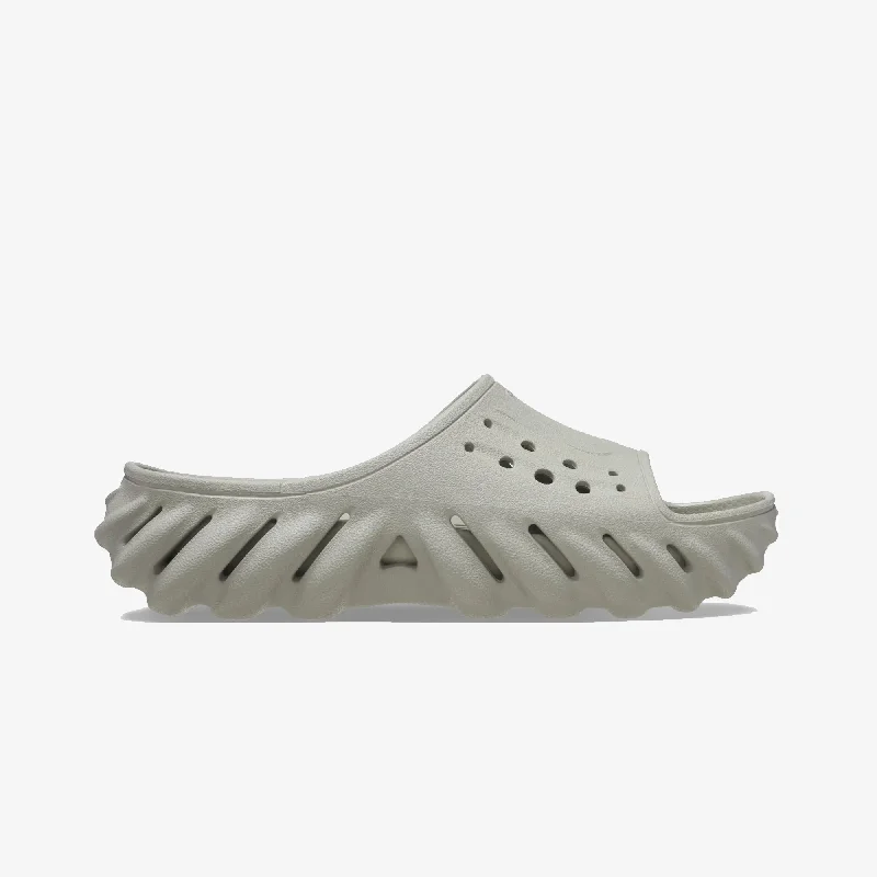 Crocs | ECHO CROSS-STRAP SANDALS - ELEPHANT  { MOUSE GREY