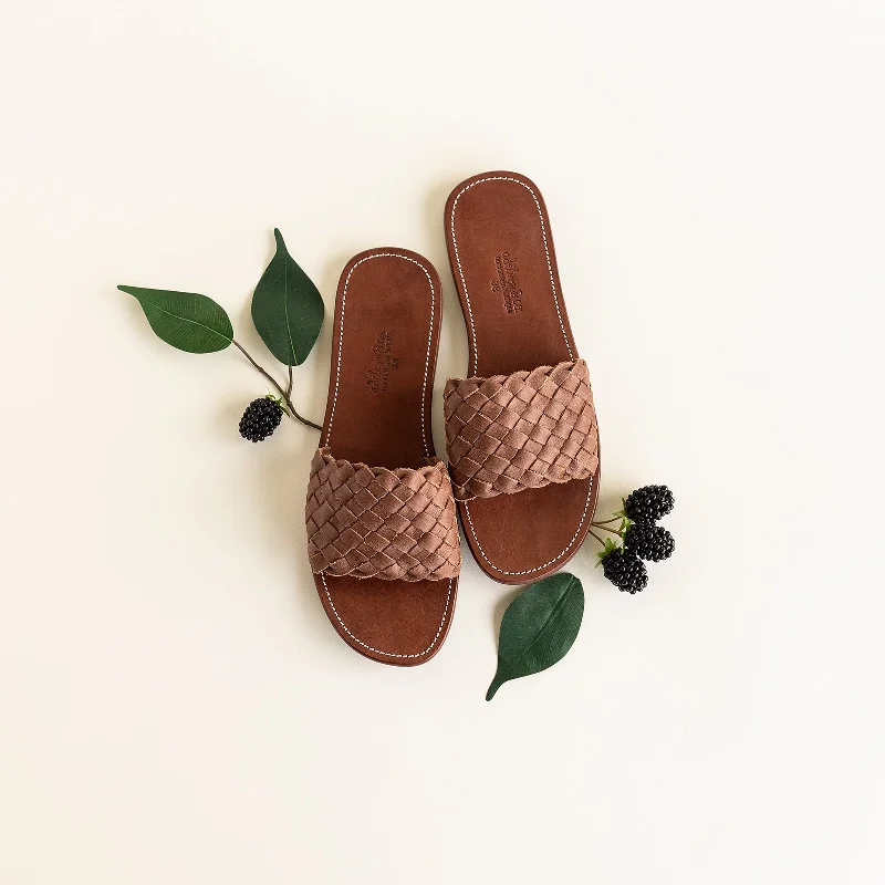 Espresso Trenza {Women's Leather Sandals}