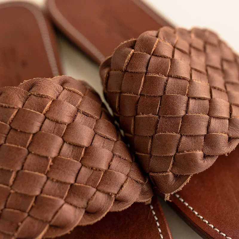 Espresso Trenza {Women's Leather Sandals}