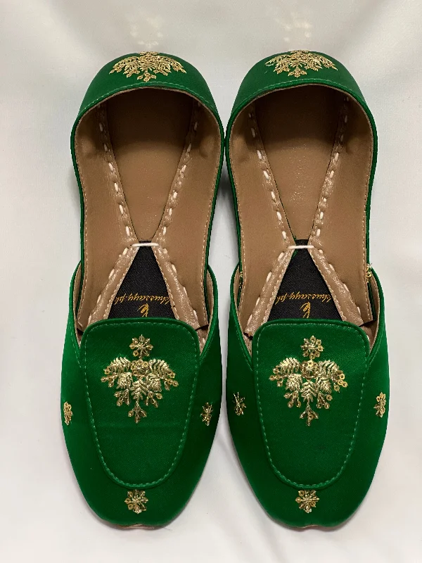 Green beauty loafers