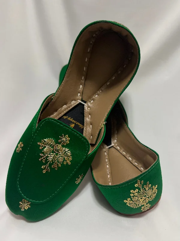 Green beauty loafers