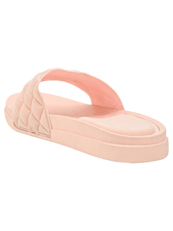 Women Pink Slides