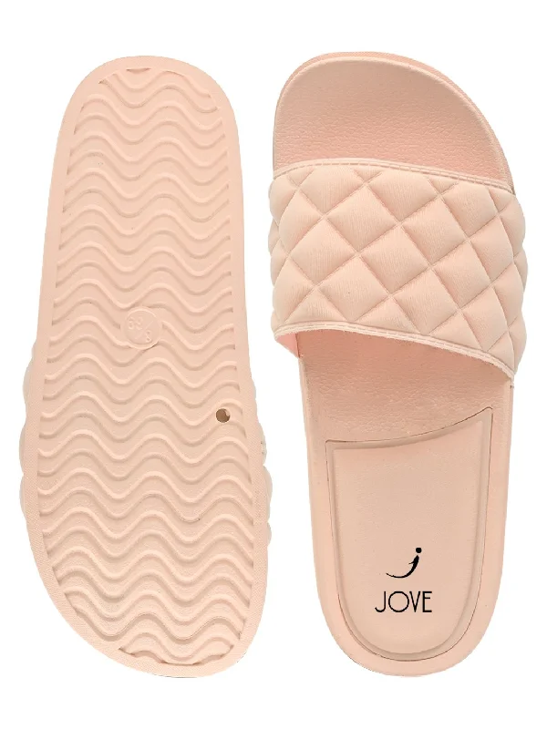 Women Pink Slides