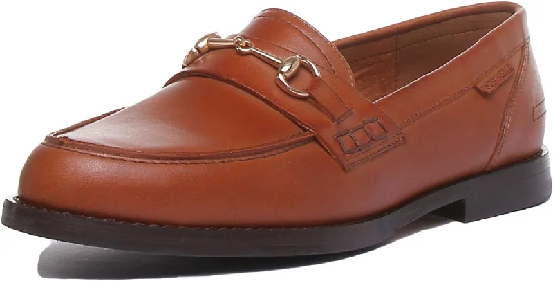 Jasmin Slip On Leather Loafer In Brown