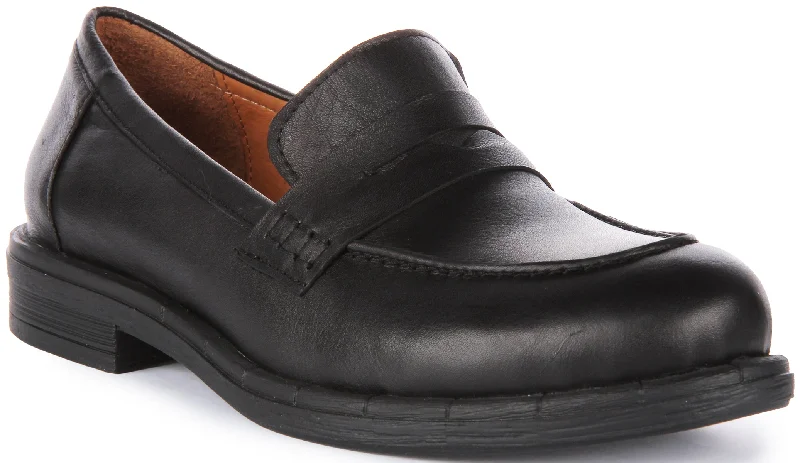 Vida Penny Loafer In Black