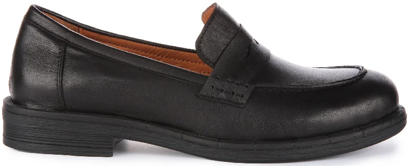 Vida Penny Loafer In Black