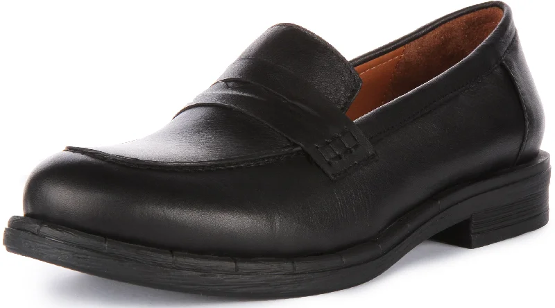 Vida Penny Loafer In Black