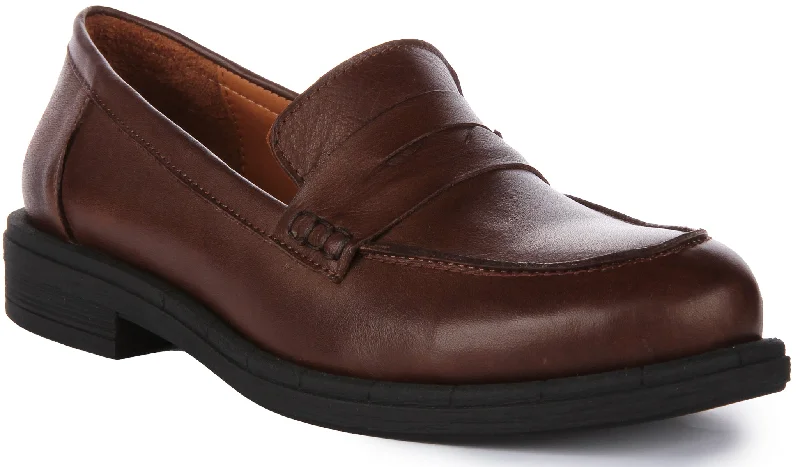 Vida Soft Penny Loafer In Brown