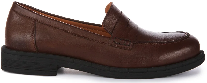 Vida Soft Penny Loafer In Brown