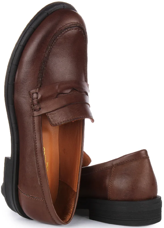 Vida Soft Penny Loafer In Brown