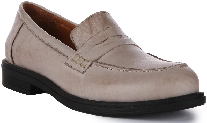 Vida Penny Loafer In Stone