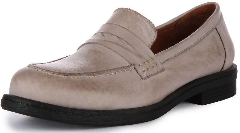 Vida Penny Loafer In Stone