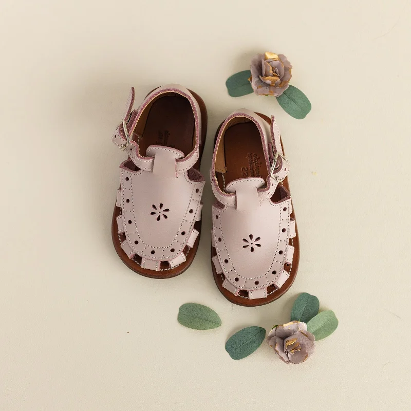 Lavender Flora {Children's Leather Sandals}