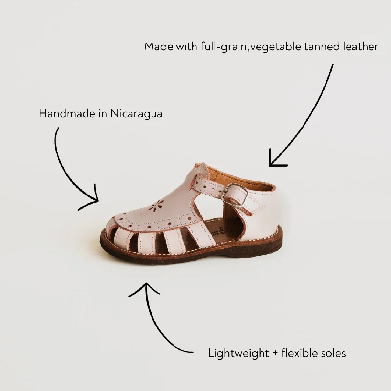 Lavender Flora {Children's Leather Sandals}