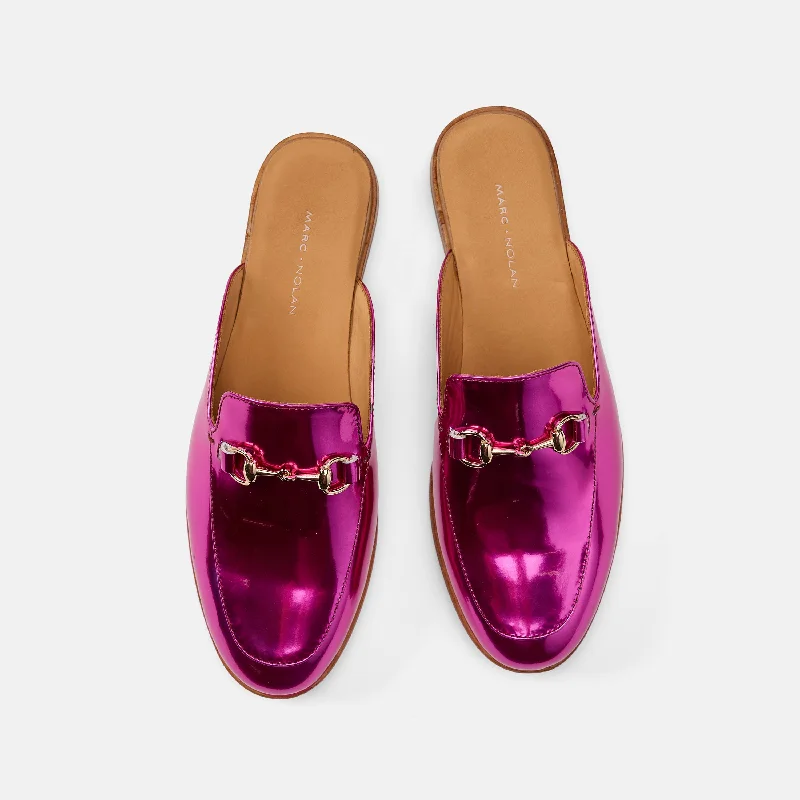 Ms. Del Sol Magenta Loafer Mule