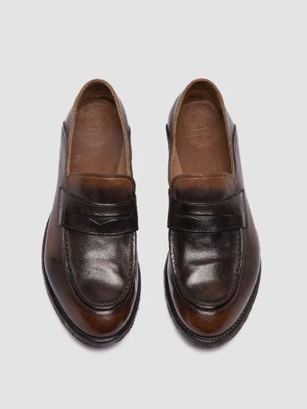 LEXIKON 140 - Coffe Leather Penny Loafers