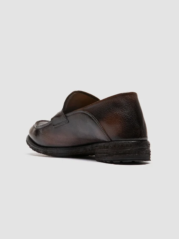 LEXIKON 140 - Coffe Leather Penny Loafers