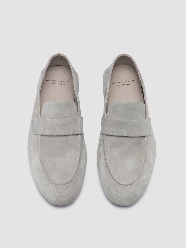 C-SIDE 101 - Gray Suede Loafers