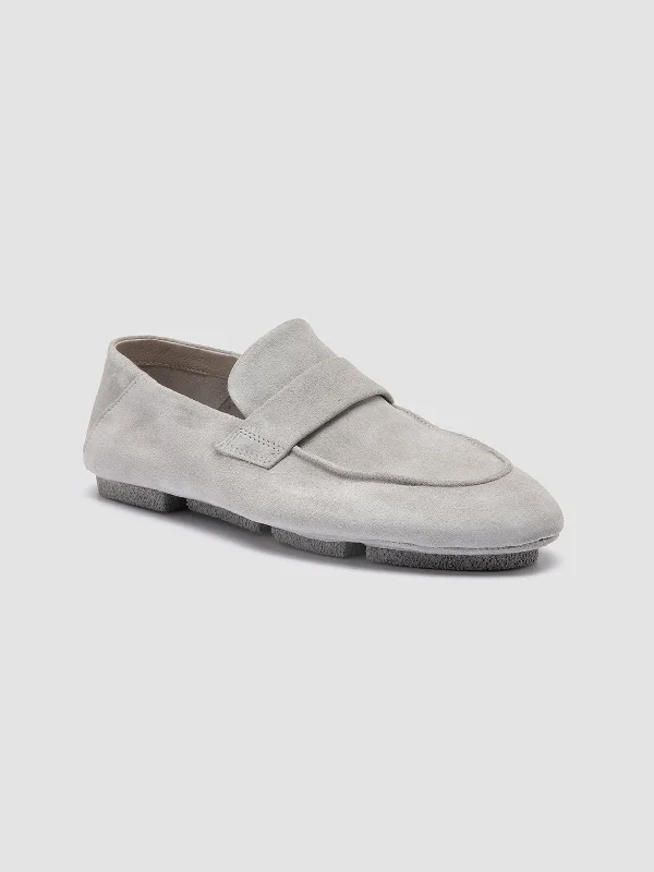 C-SIDE 101 - Gray Suede Loafers