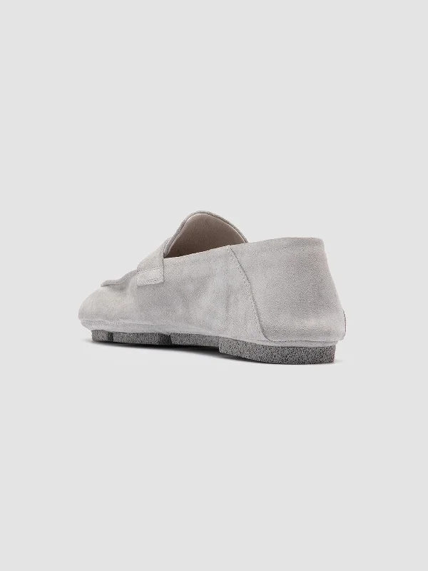 C-SIDE 101 - Gray Suede Loafers