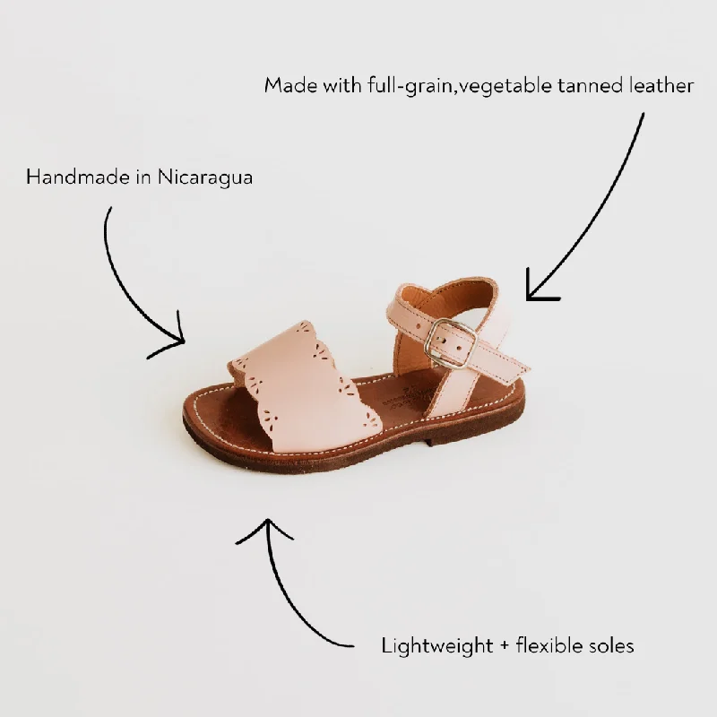 Pink Sorbet Bella {Children's Leather Sandals}