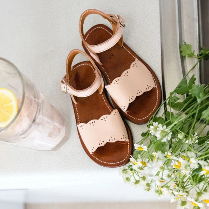 Pink Sorbet Bella {Children's Leather Sandals}