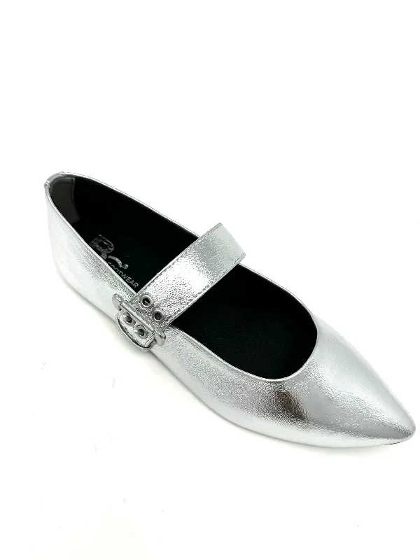 Spinning Around Flat in Silver from BC Footwear